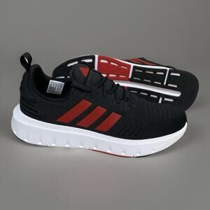 Adidas Men's Black and Red Running Shoes